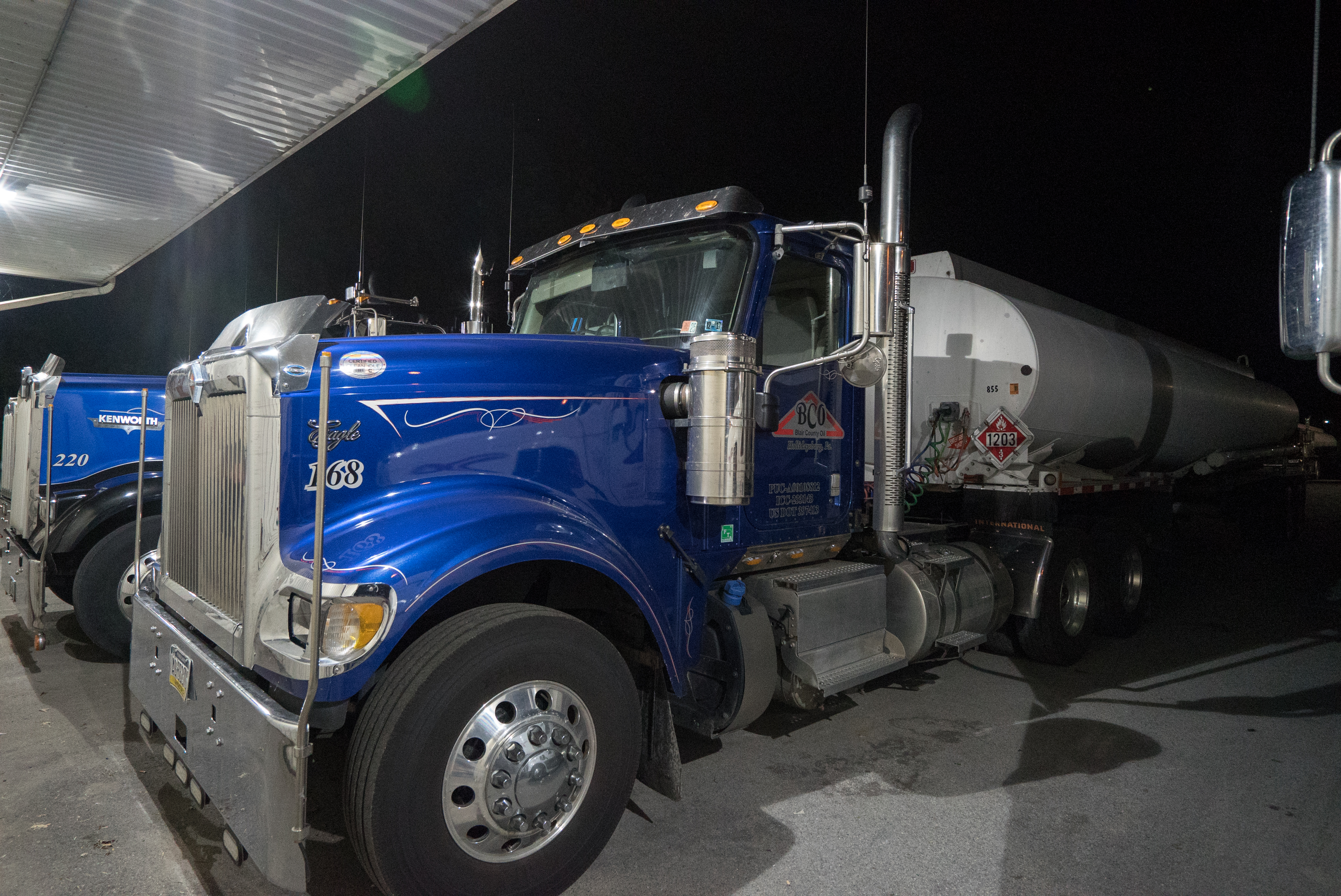 Blair County Oil Night Blue Truck 1